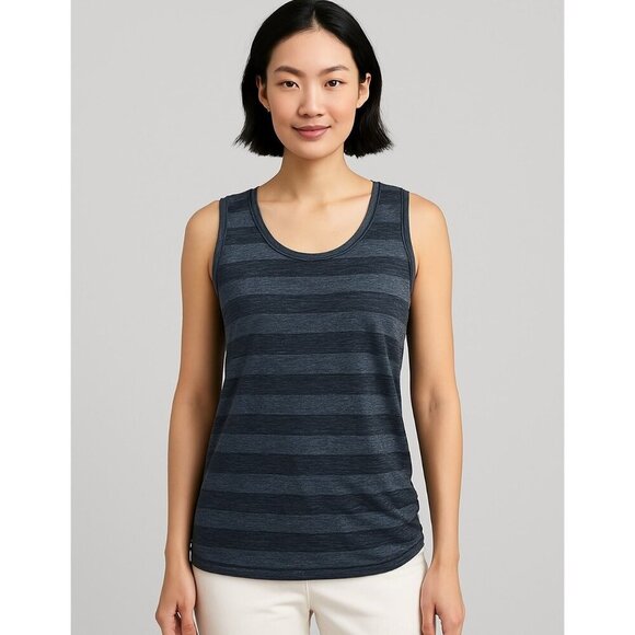 Talbots Tops - Talbots Nautical Striped East Coast Sleeveless Lattice Side Tie Top Size M Petit
